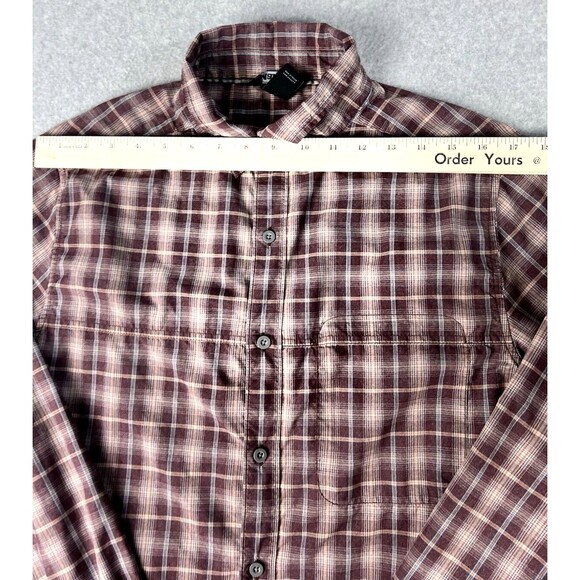 Marmot Flannel Shirt Mens Medium Brown Button Down Outdoor Long Sleeve Core - Picture 4 of 16